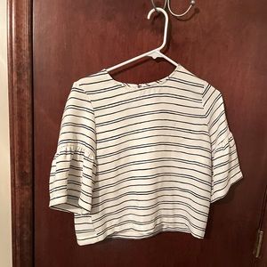 Black and white striped top!